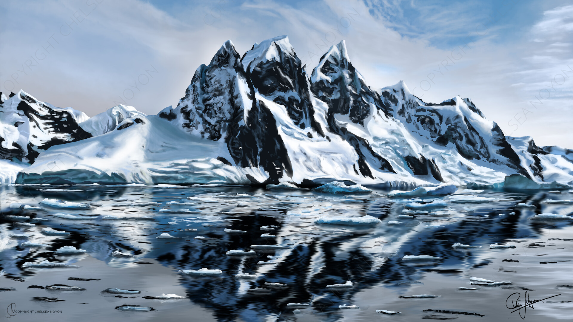 Artstation Digital Environment Painting Timelapse Snowy