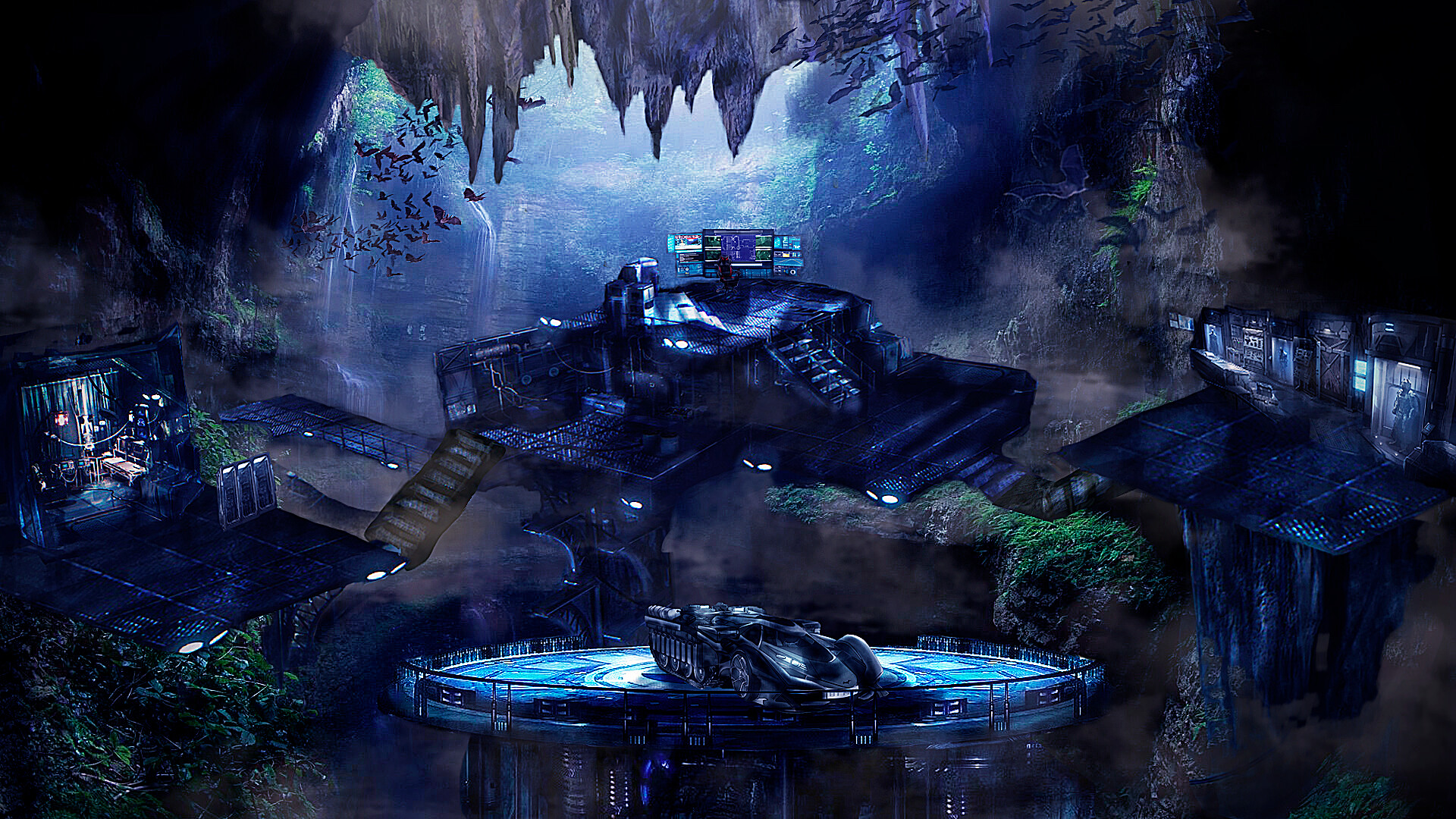 Artstation Batcave Concept Alex Medina