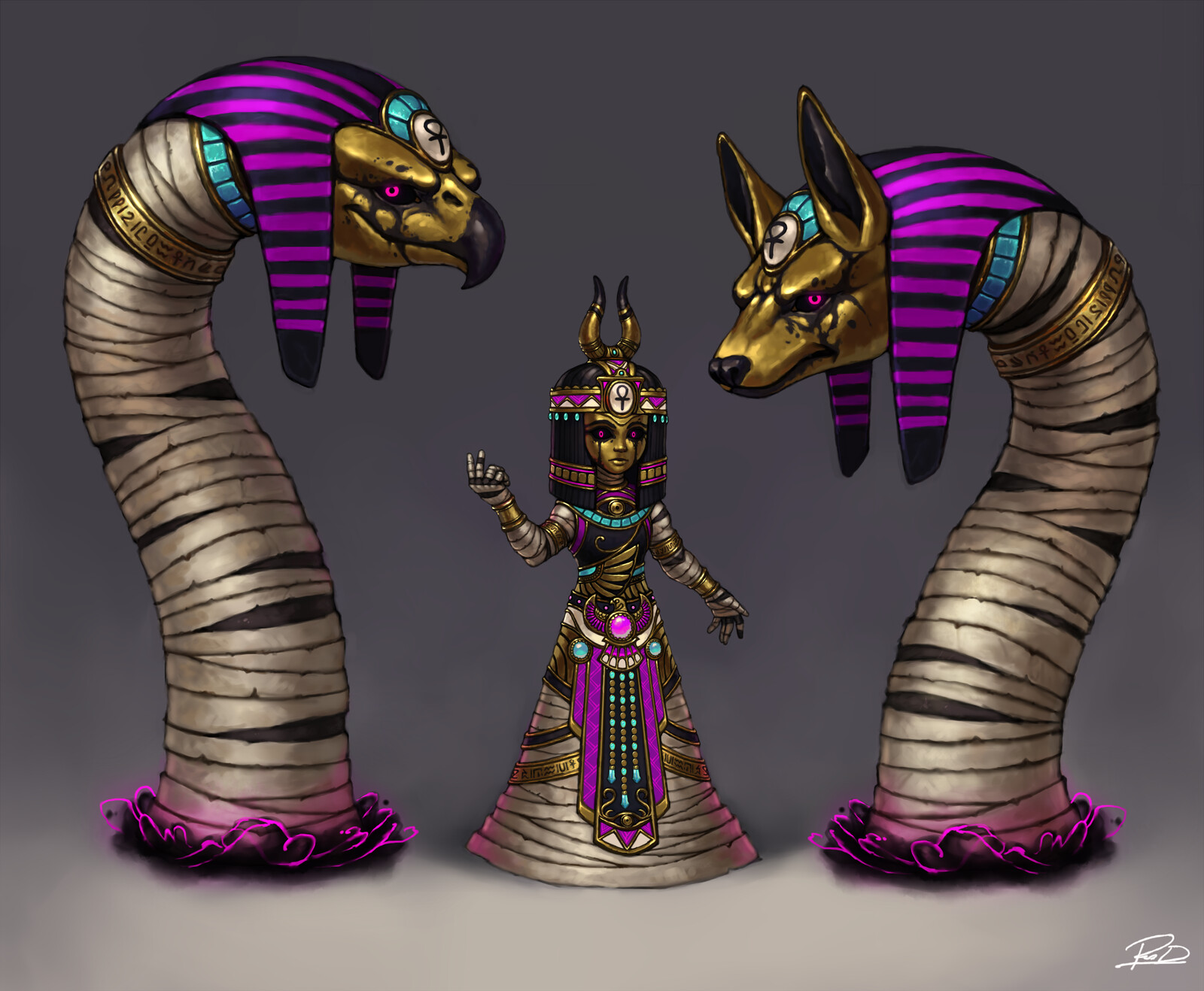 Fan Skin Concept for Scylla, a character from Smite. 