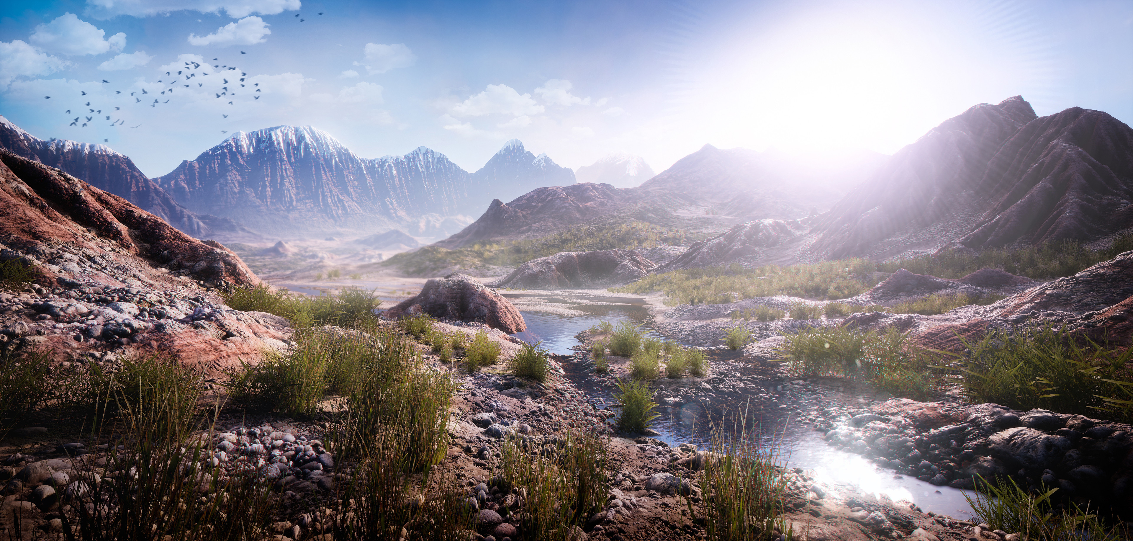 Jan Golmic Unreal Engine Mountain River Landscape