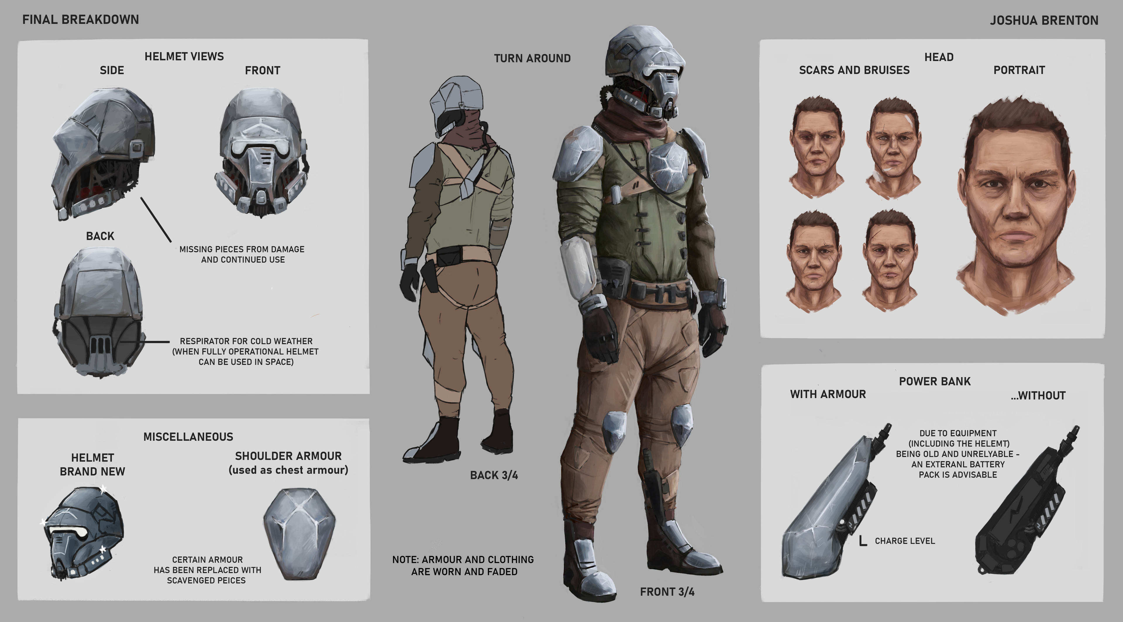 Joshua Brenton Sci Fi Bounty Hunter Concept