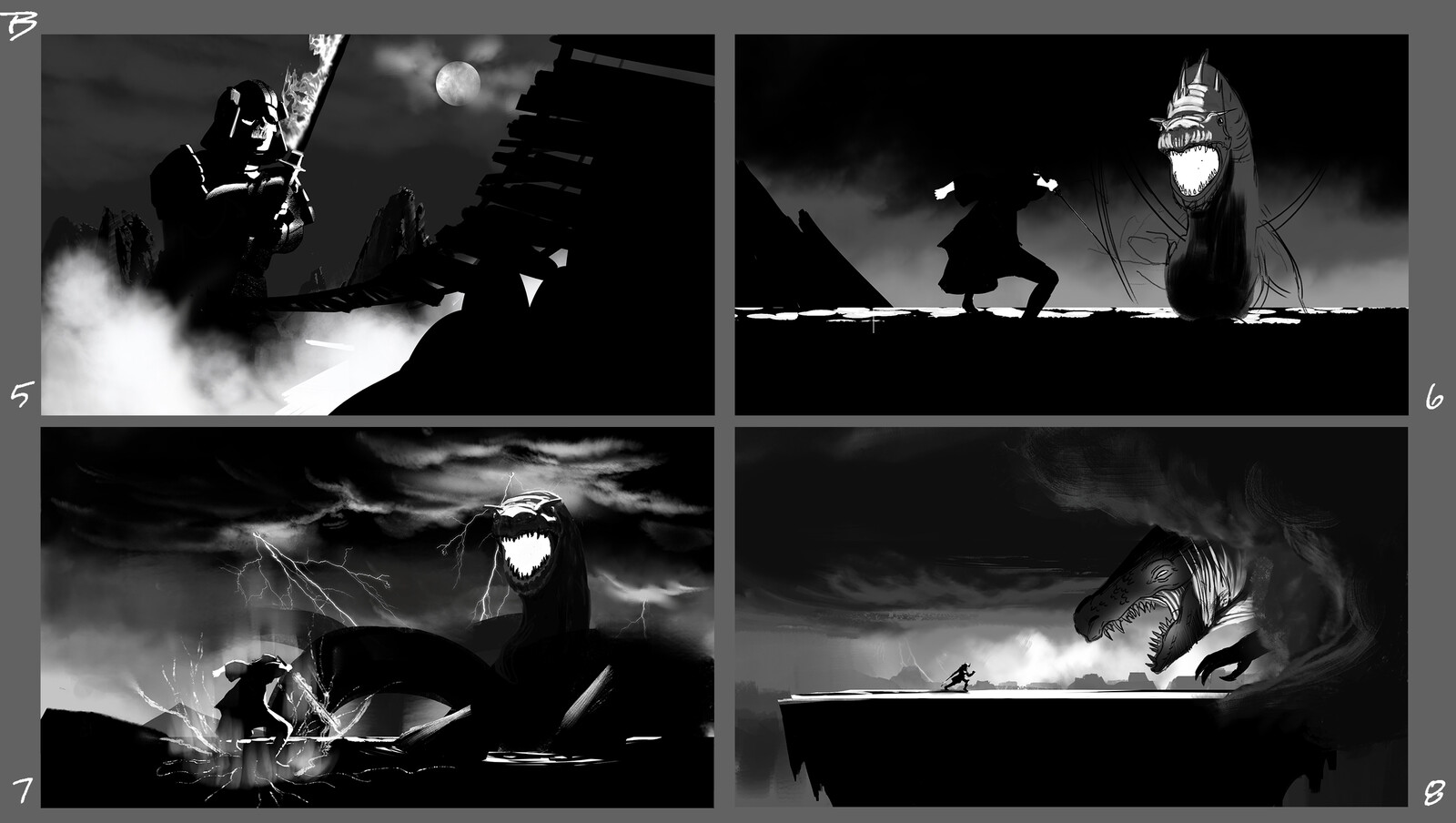 Storytelling &amp; composition exploration. Took B7 to a final finish.