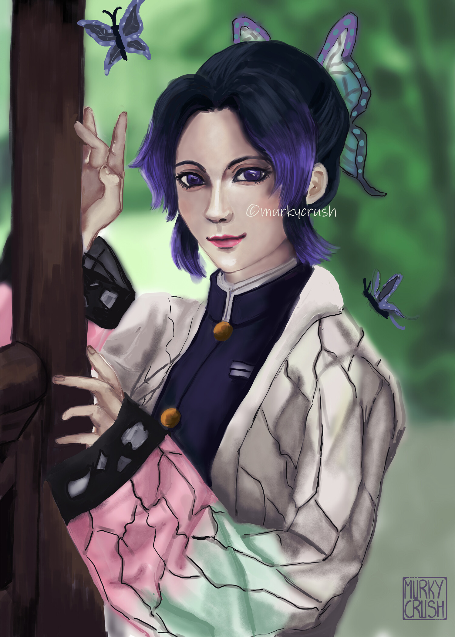 Artstation Shinobu Kocho Of Demon Slayer Hayley M