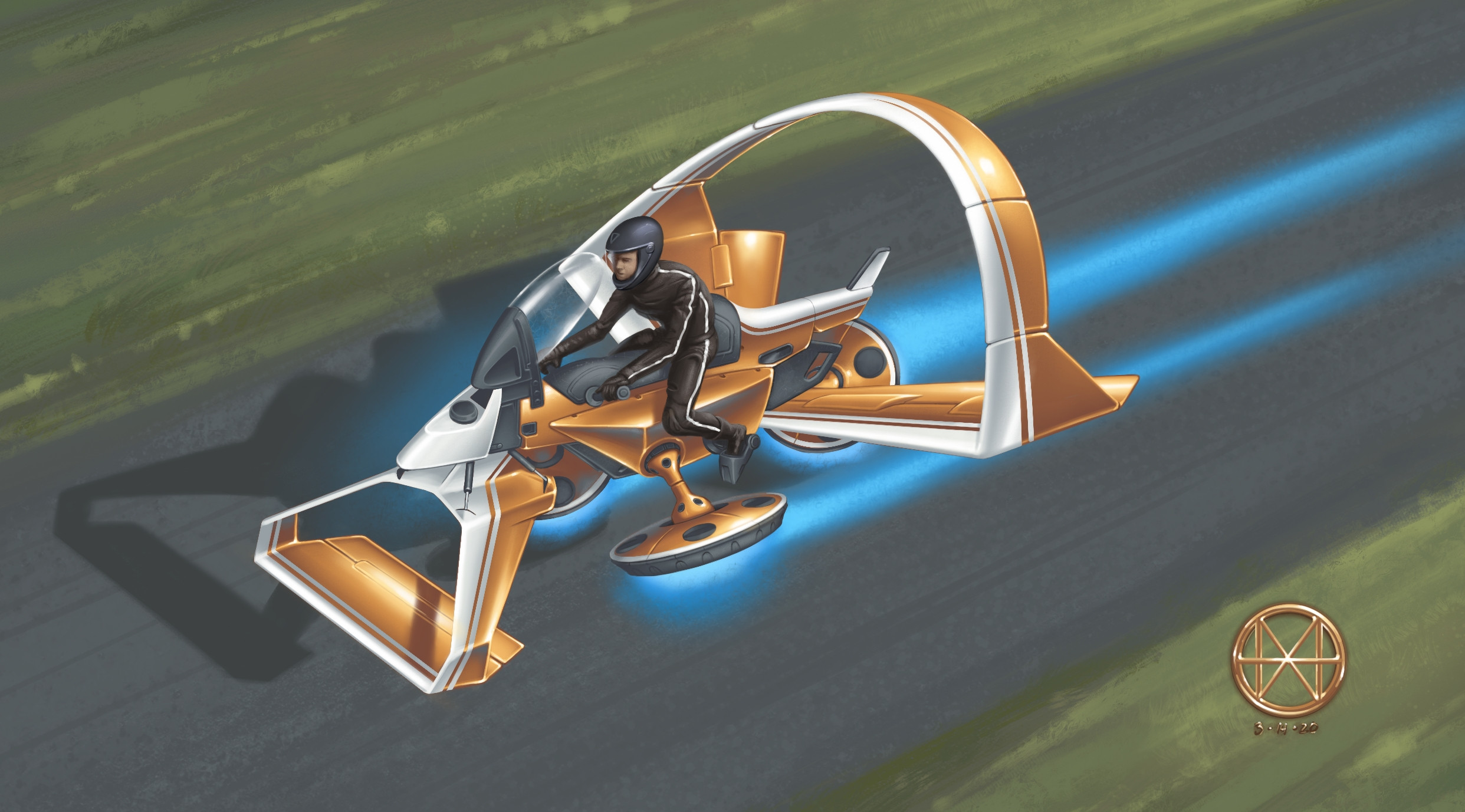 ArtStation Anti Gravity bike