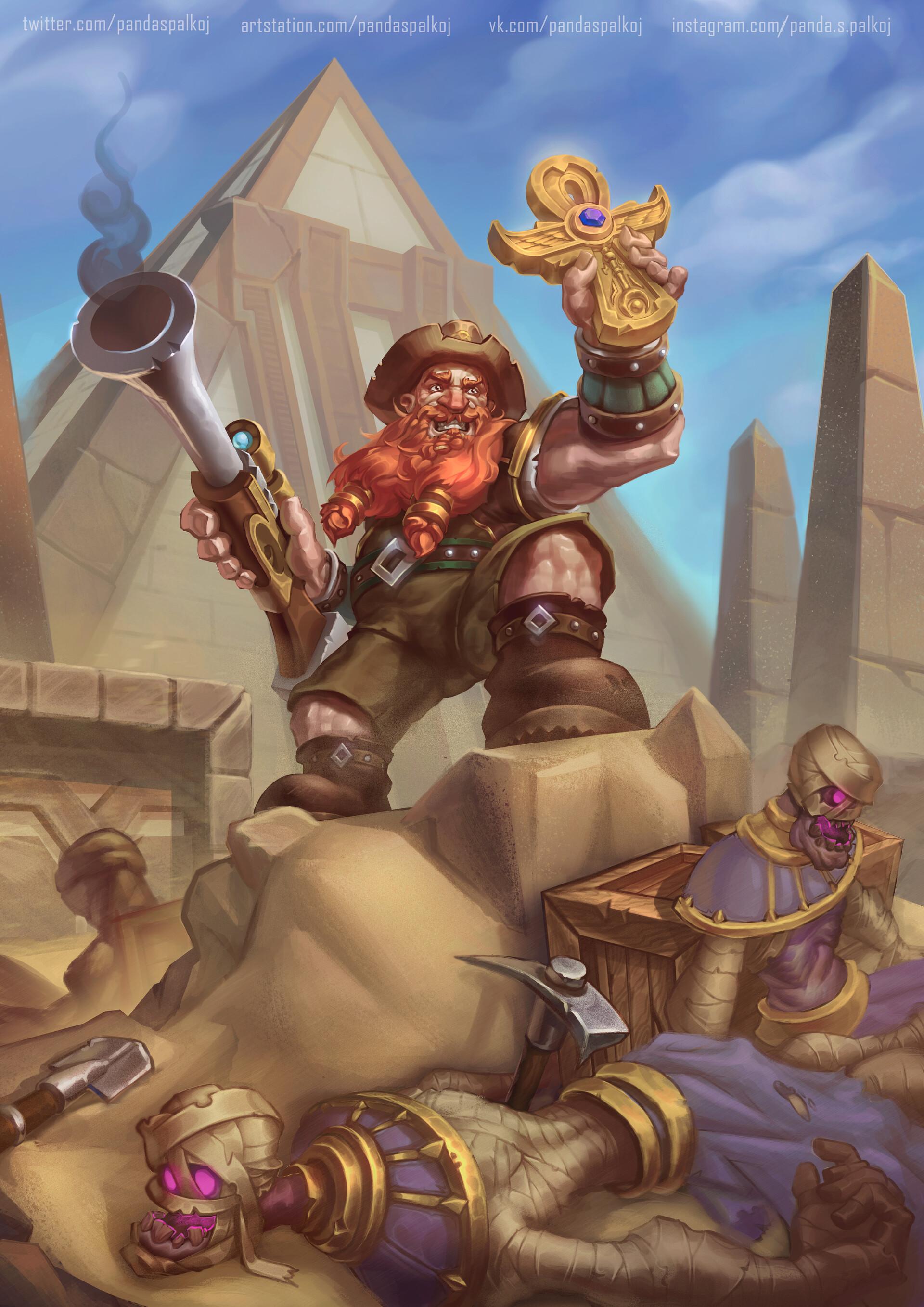 Brann Bronzebeard by Pavel Volobuev r/WorldOfDwarfcraft
