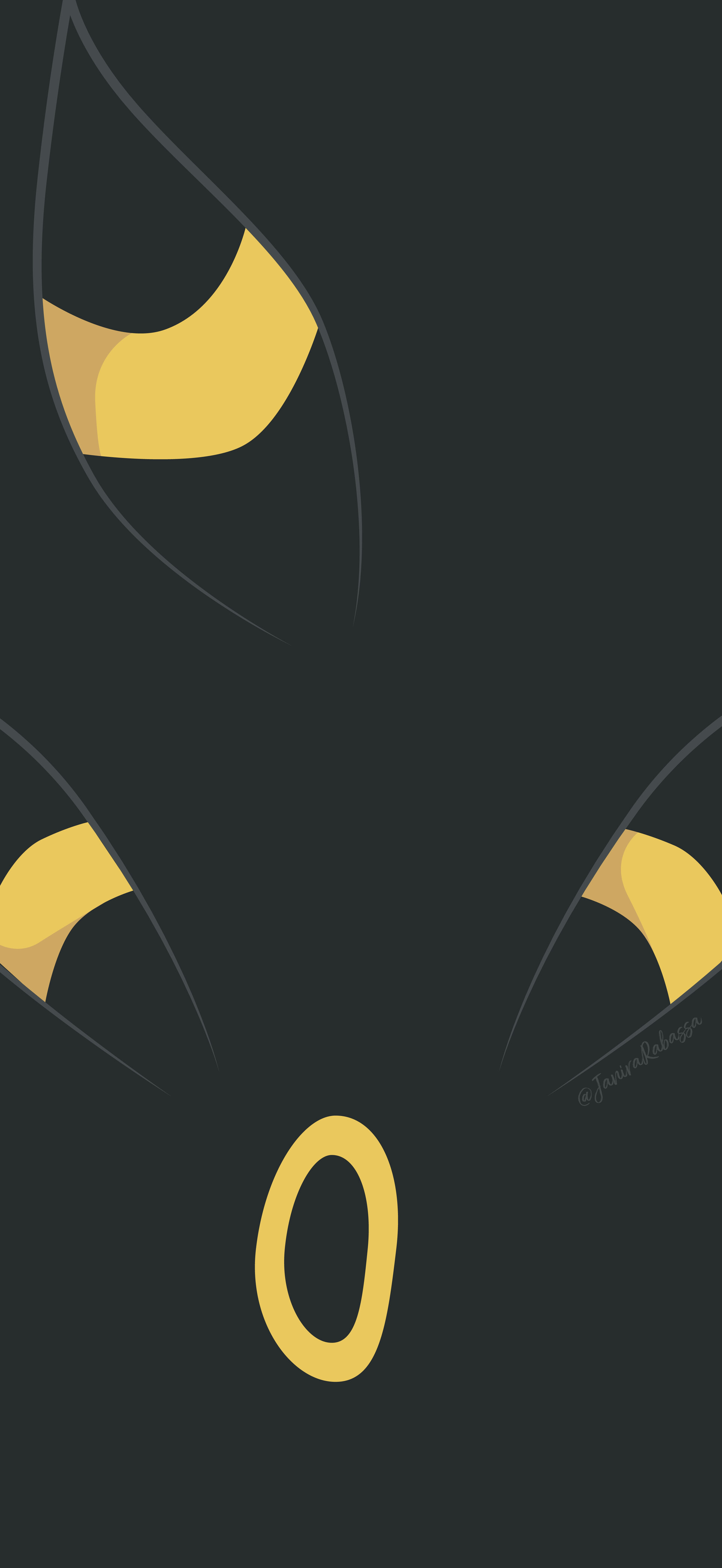 ArtStation - 197 Umbreon - Minimal wallpaper, image size:1920x4165