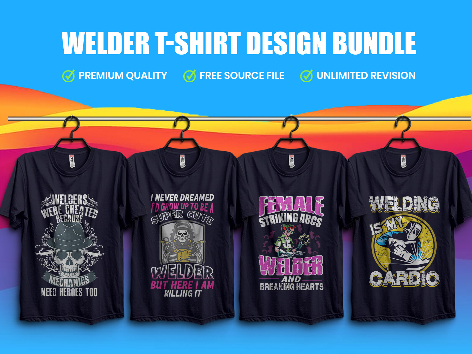 Abedi Islam - Welder T-Shirt Design Bundle