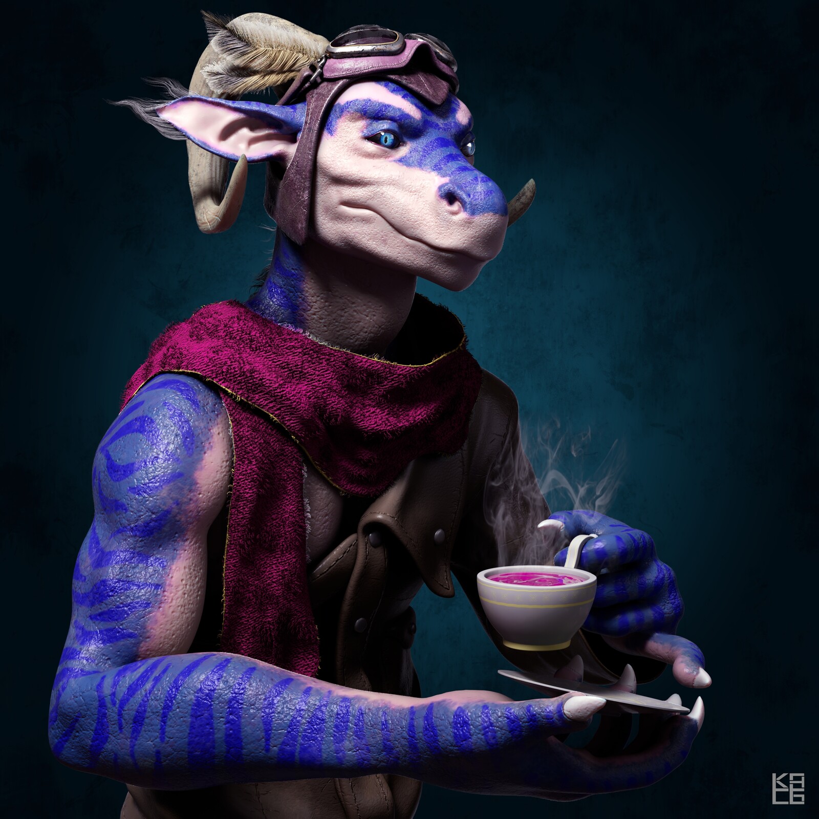 Tea Time 3D Rendition