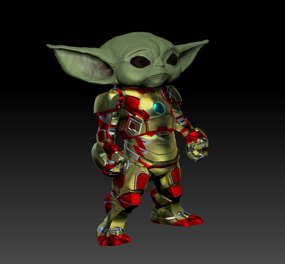 Jarid Norman Iron Baby Yoda Fan Art