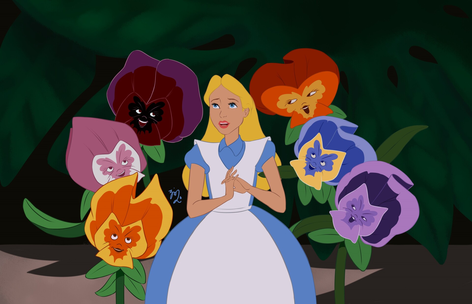 alice in wonderland cartoon dandylion alice in wonderland cartoon dandylion