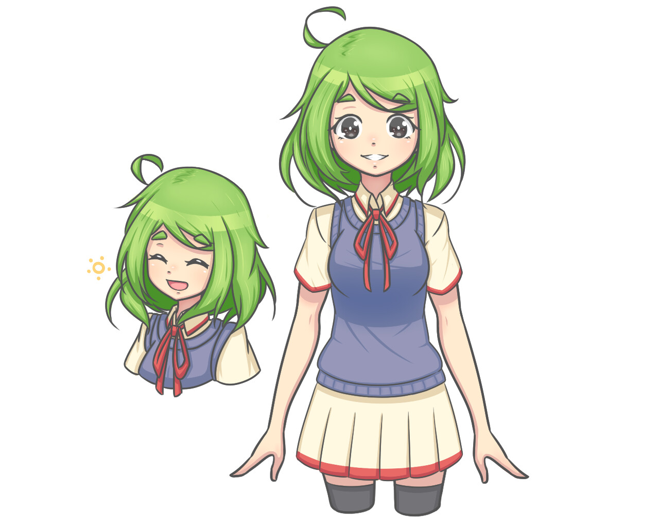 Carlos Gago Green Haired High School Girl Oc Will be redoing the character the developing the traits of her for a long time to come. green haired high school girl oc