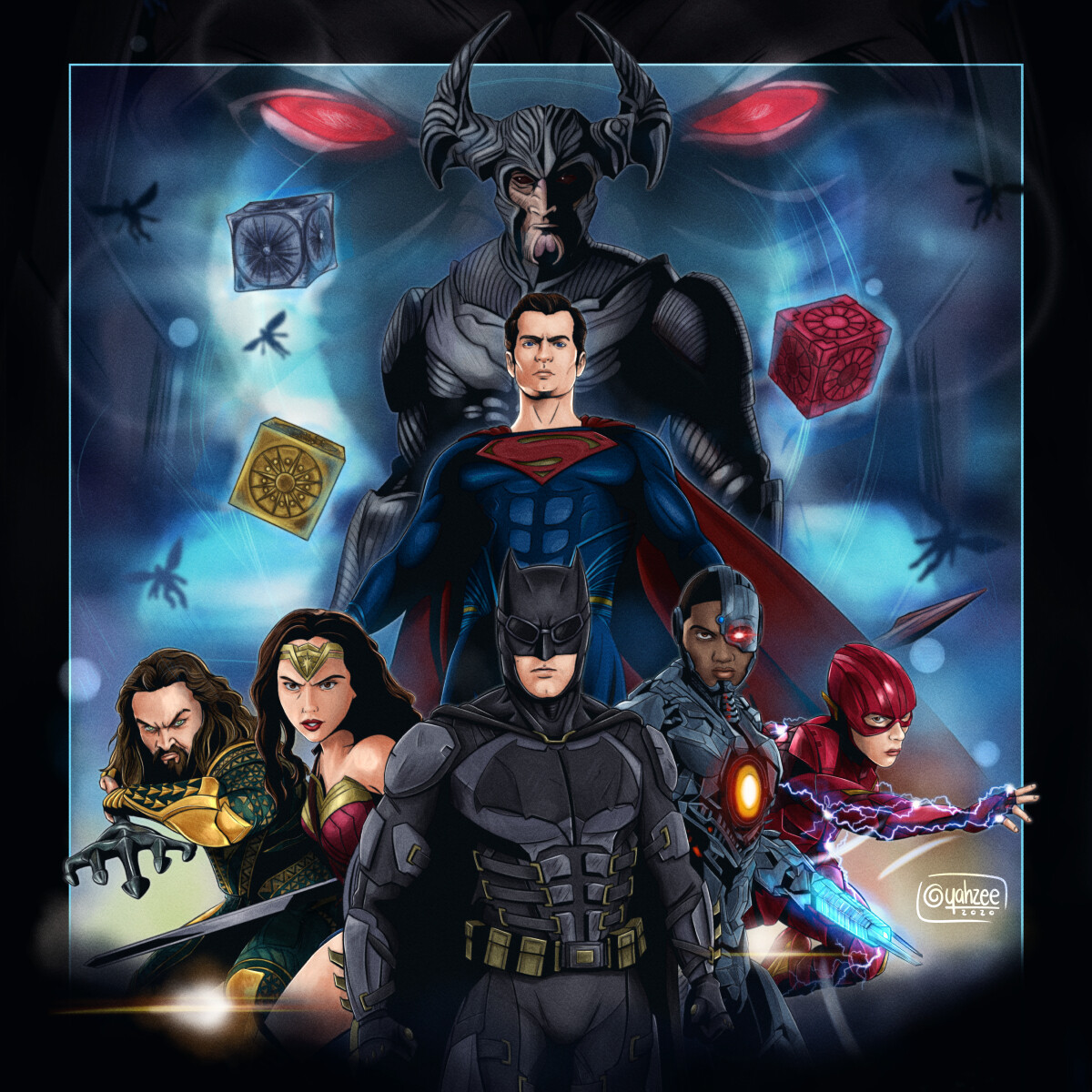 Yahzee Skellington Zack Snyder S Justice League Poster