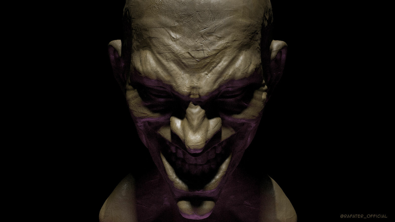 Blender clay sculpting - busts 01 by Rafater