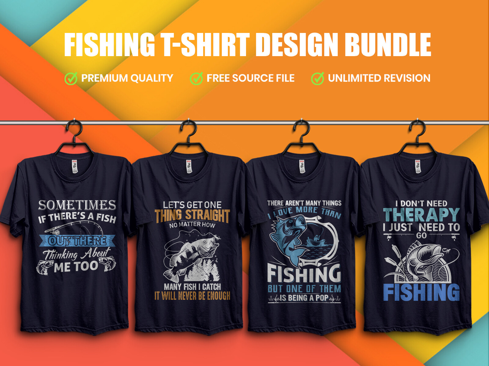 ArtStation - Best Fishing T-Shirt Design Bundle