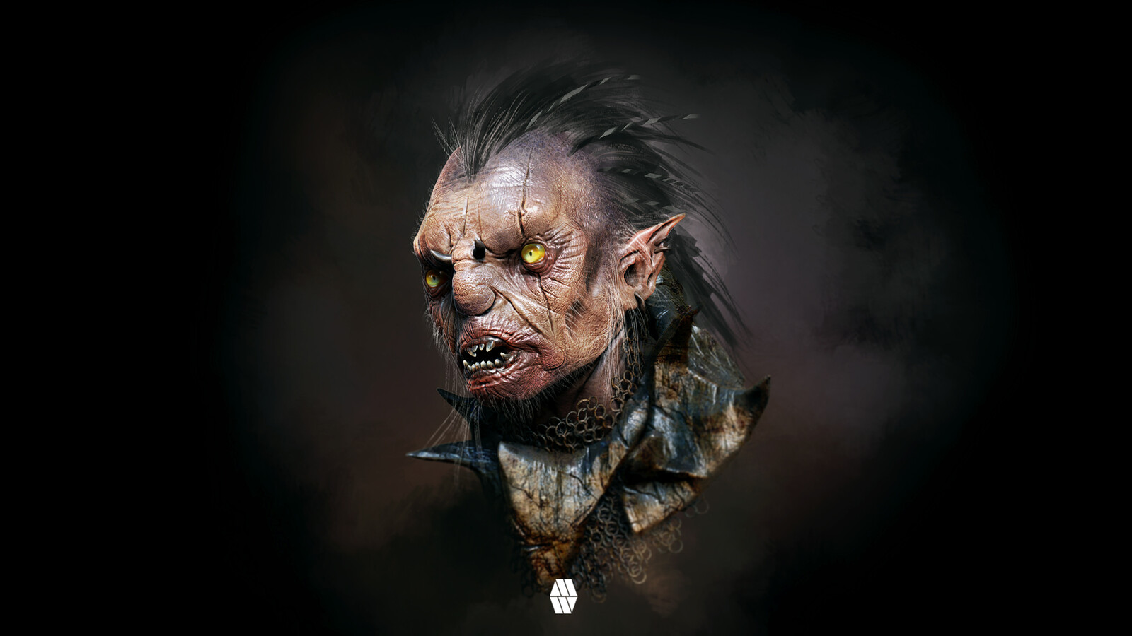 Orc Bust Concept - Personal Project 'The Orcs of Middle Earth' 