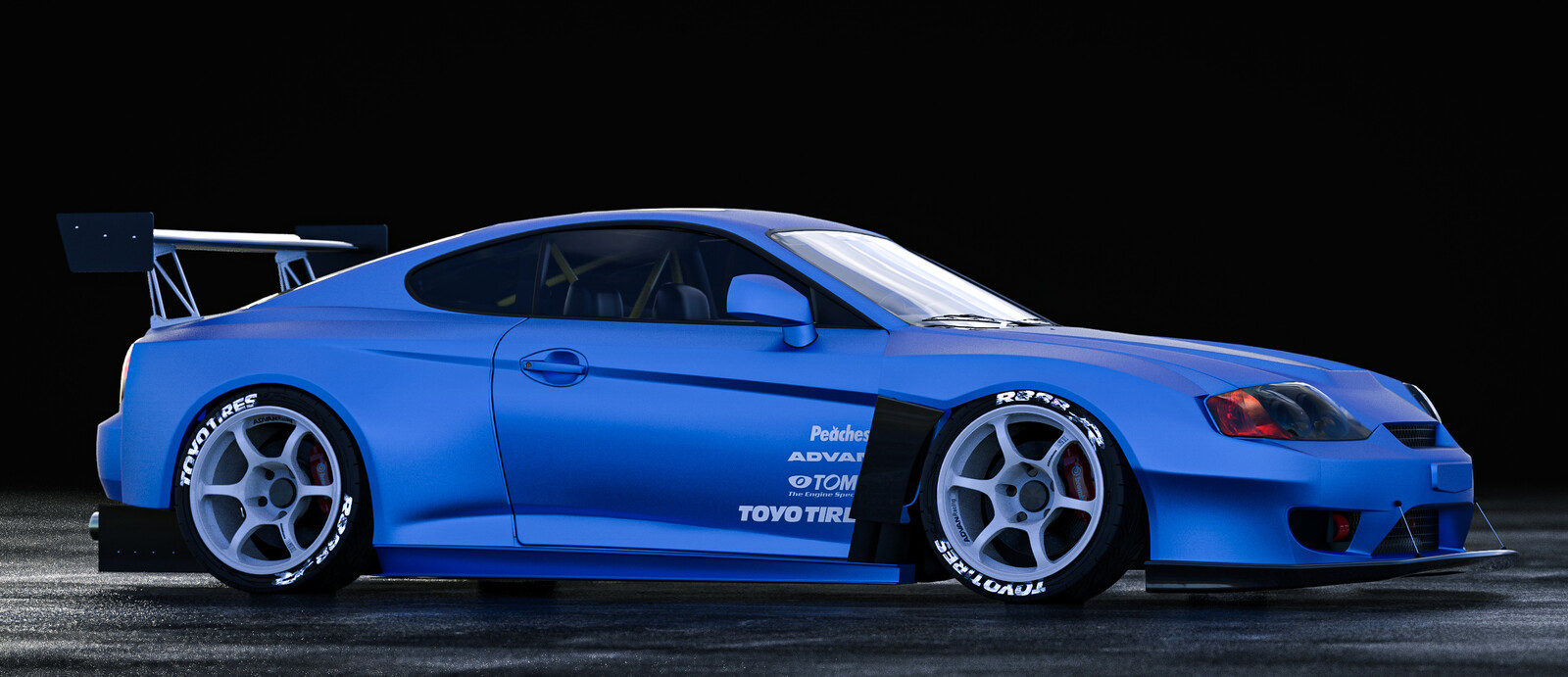 BRIAN KIM DESIGNS - Hyundai Tiburon Tuscani Wide Bodykit Concept.