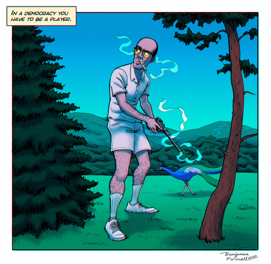 Artstation Hunter S Thompson S America Benjamin Forsell