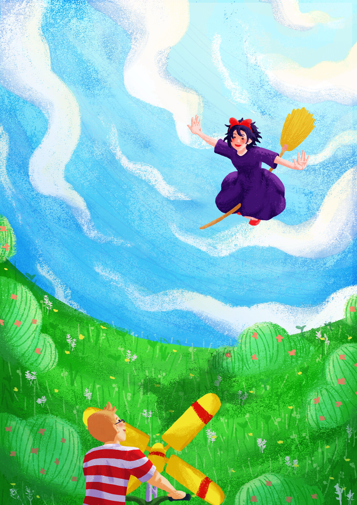 Artstation Kiki S Delivery Service Flying Date Robyn Angeli