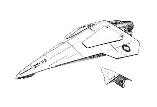 Low-Earth Orbit interceptor: descendant of the Stratofighter, its overall envergure has been reduced to make of the fighter a smaller target; the reinforced crew compartment also provides better protection for the pilot.