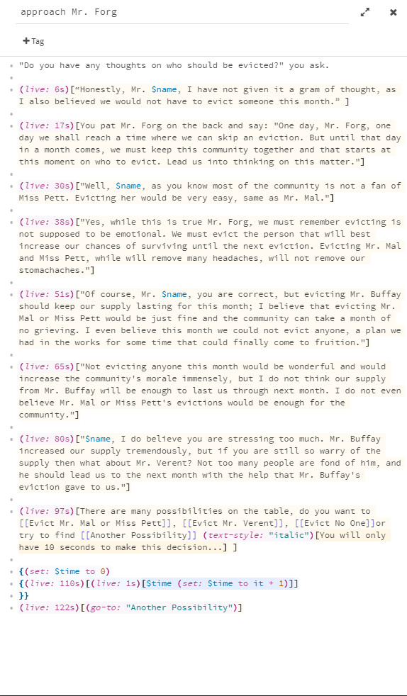 Christian Locantore I Will Not go to Mars Twine Interactive