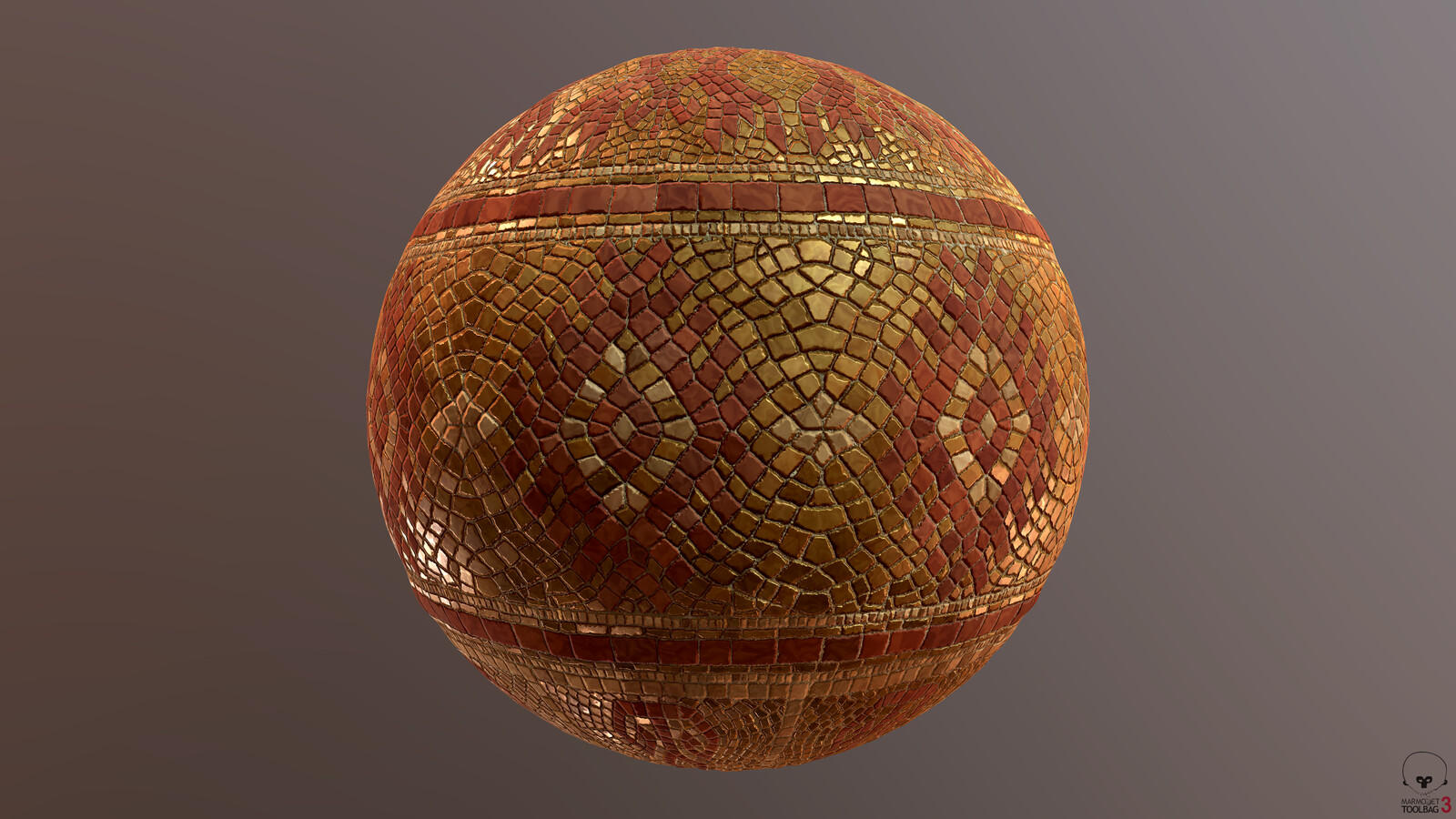 Golden Mosaic Material