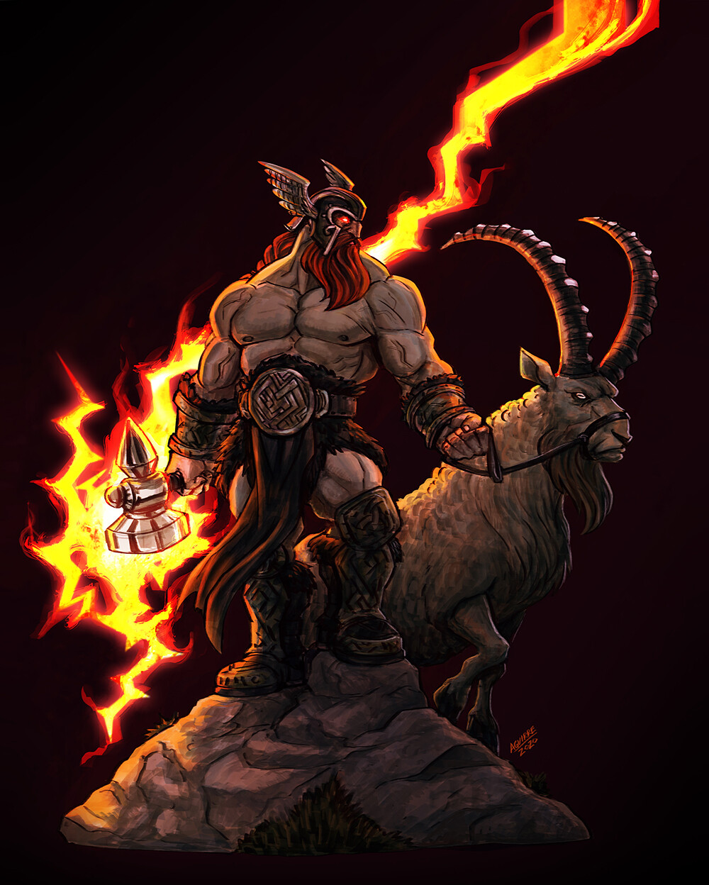 Artstation Character Design Challenge Norse Gods Arturo Aguirre Art