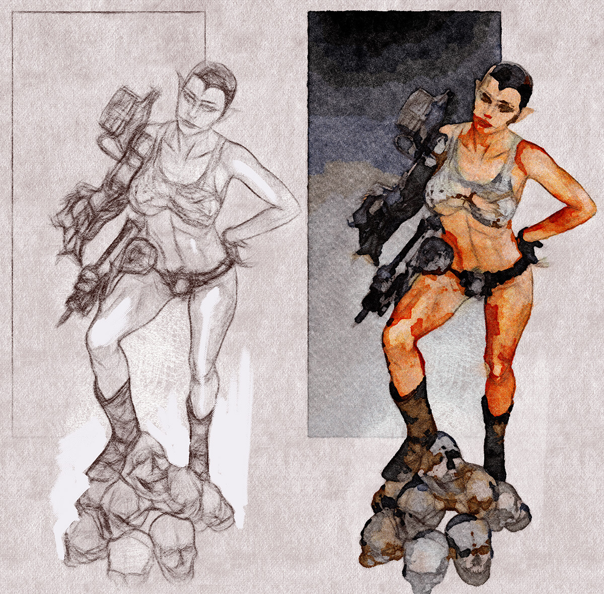 Pencil and Color Test