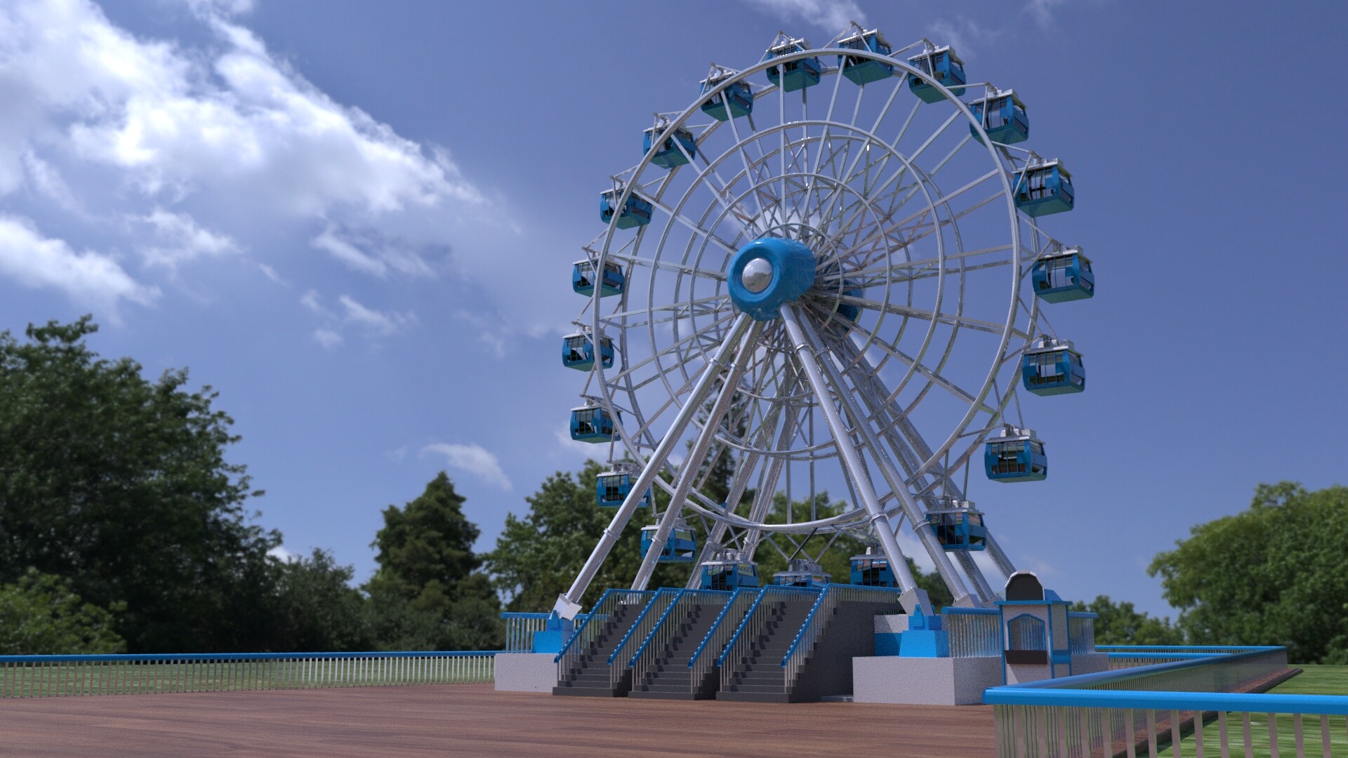 Julia Palacz Ferris Wheel 3d Model