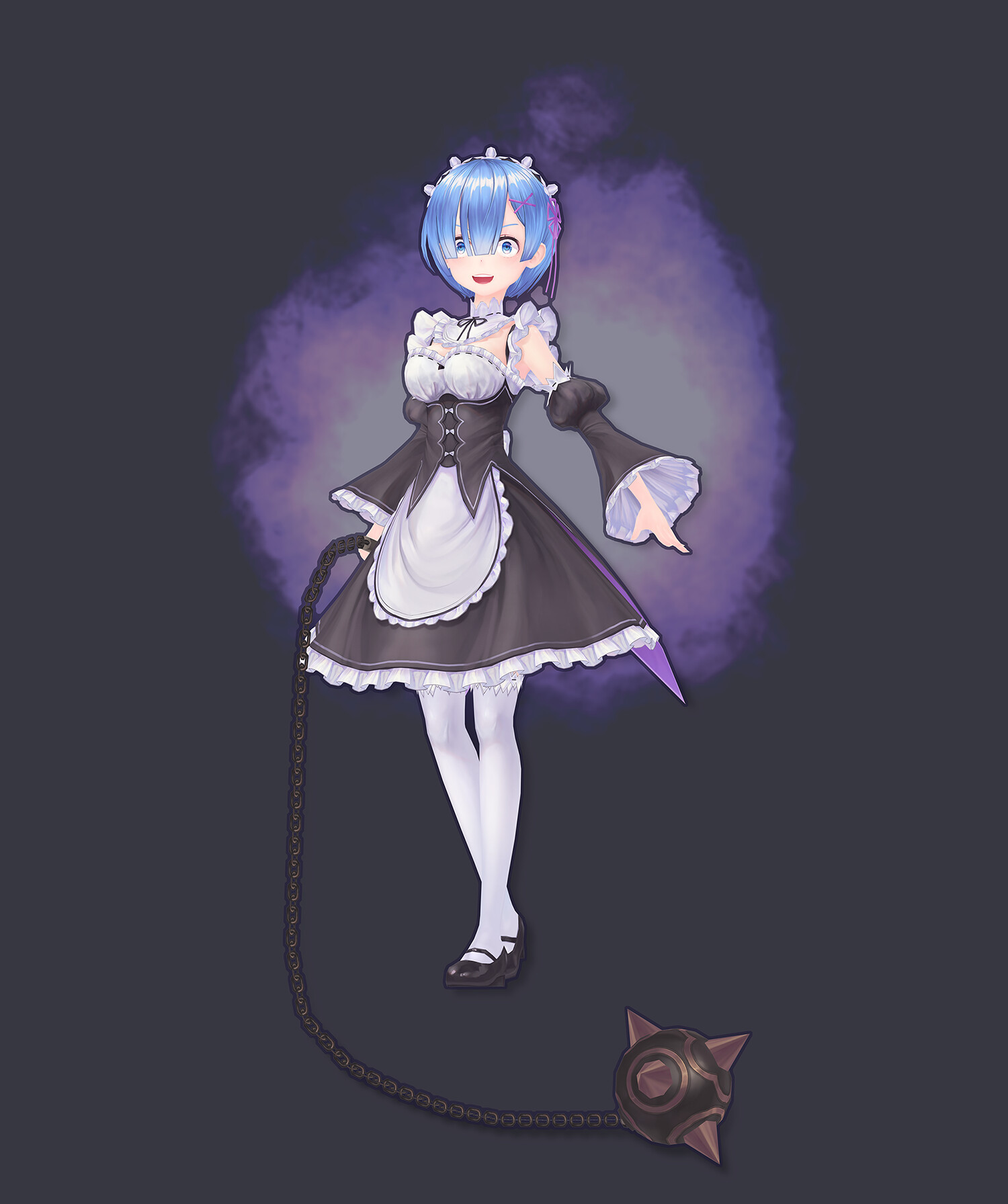 ArtStation - Re:Zero Rem&Ram 3D Modeling Fan Art (Re:ゼロ
