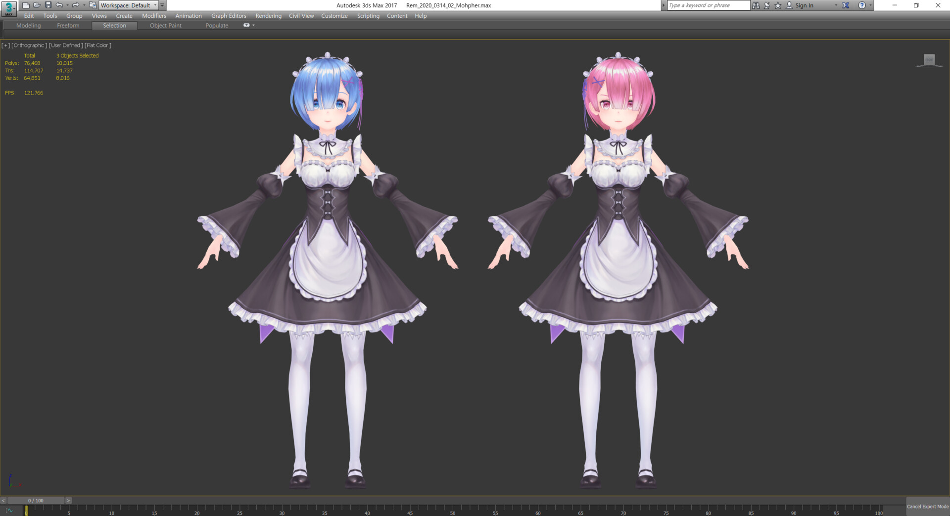ArtStation - Re:Zero Rem&Ram 3D Modeling Fan Art (Re:ゼロ ArtStation - Re:Zero Rem&Ram 3D Modeling Fan Art (Re:ゼロ