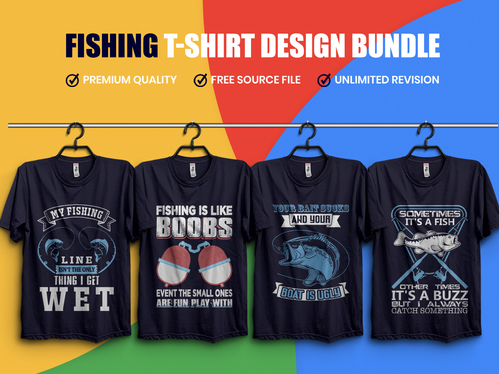 ArtStation - Best Fishing T-Shirt Design Bundle