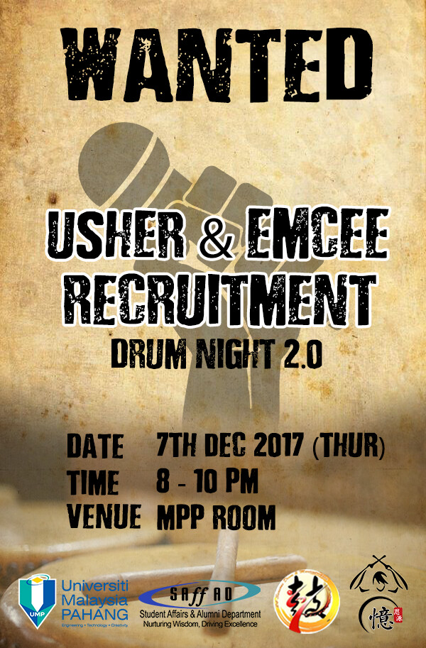 Lai Mom Cin 2018 Drum Night Recruitment