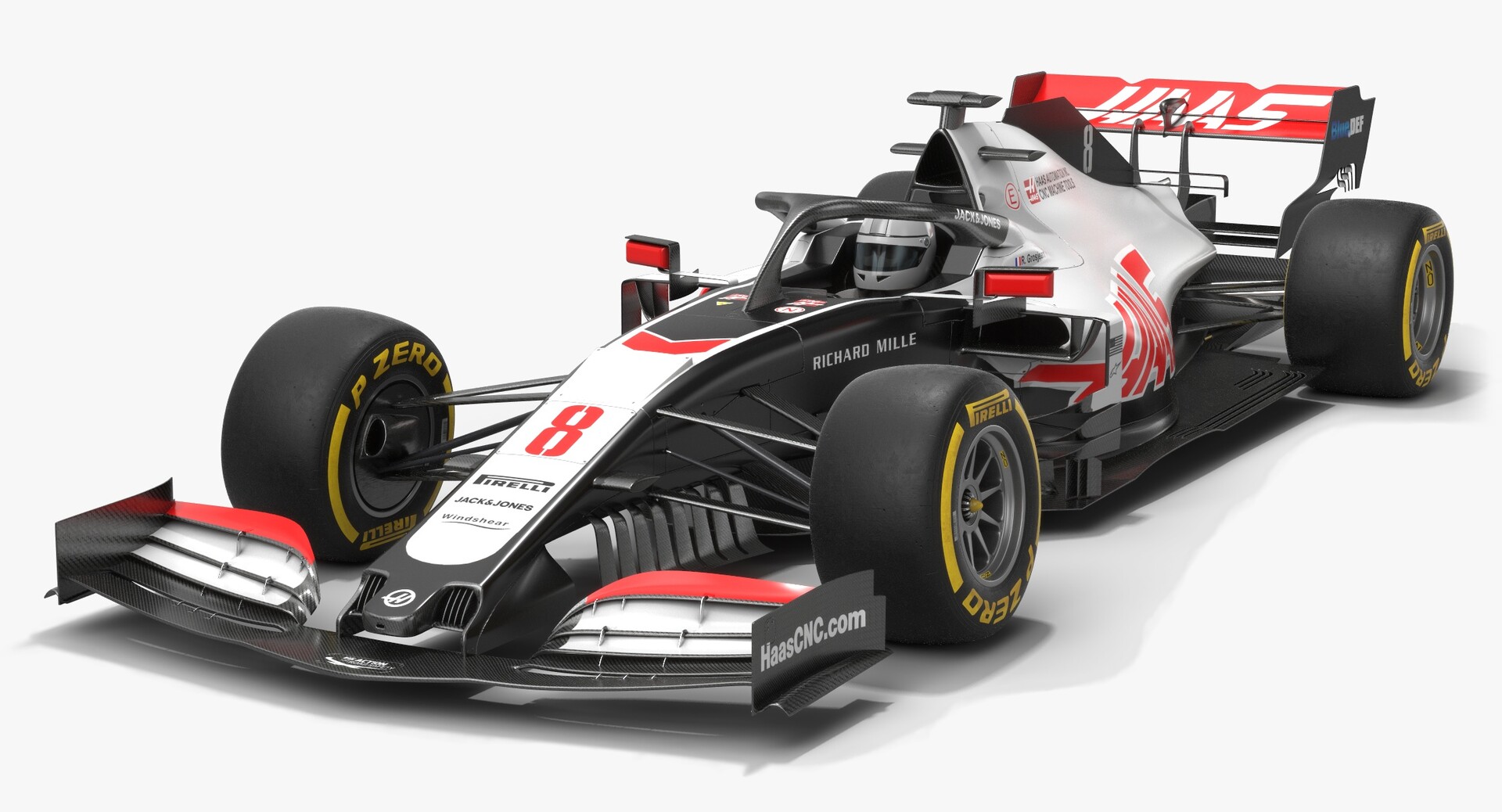 OpticalDreamSoft - Haas F1 Team Formula 1 Season 2020 3D model