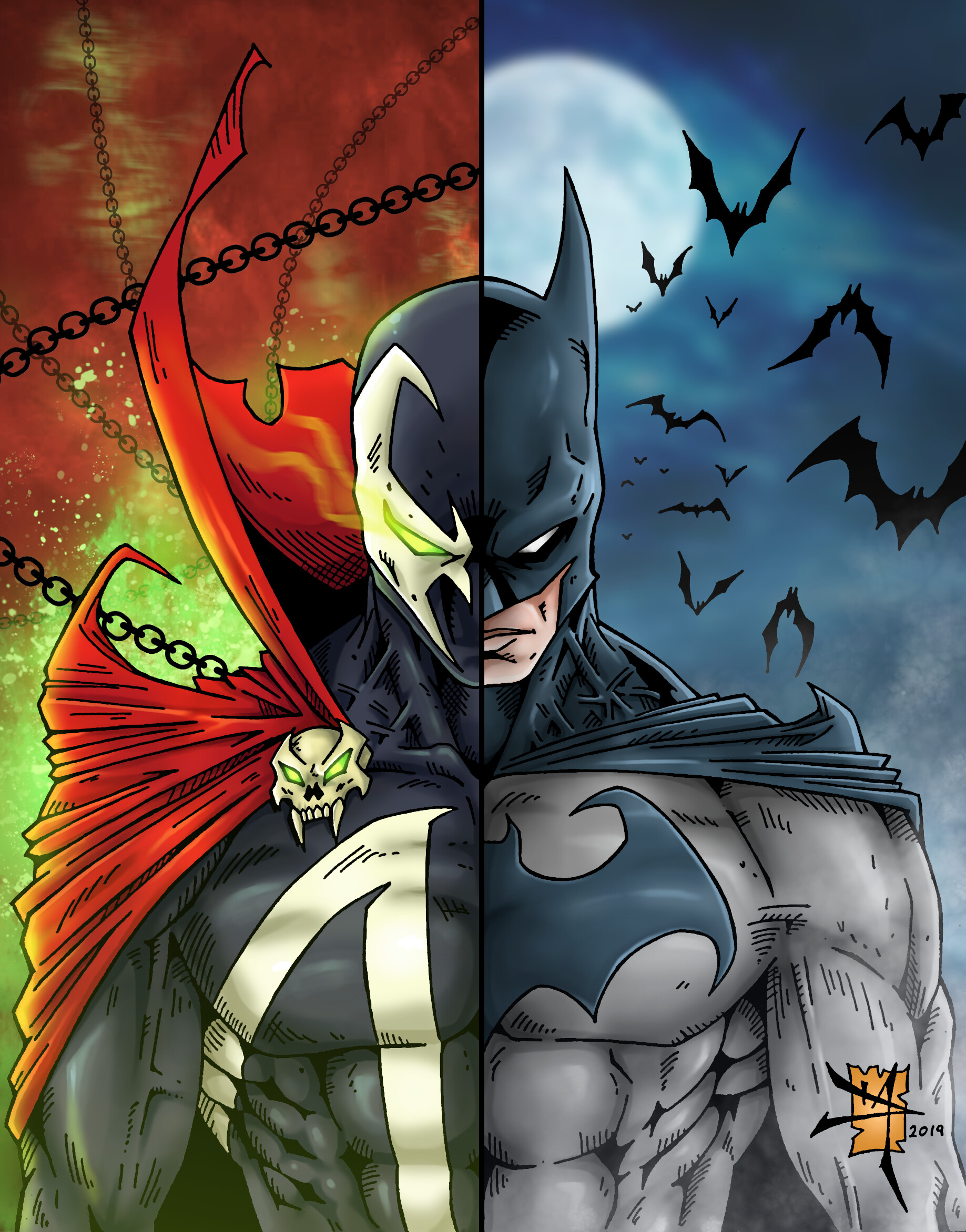 Artstation Spawn X Batman David Madrid Du Art