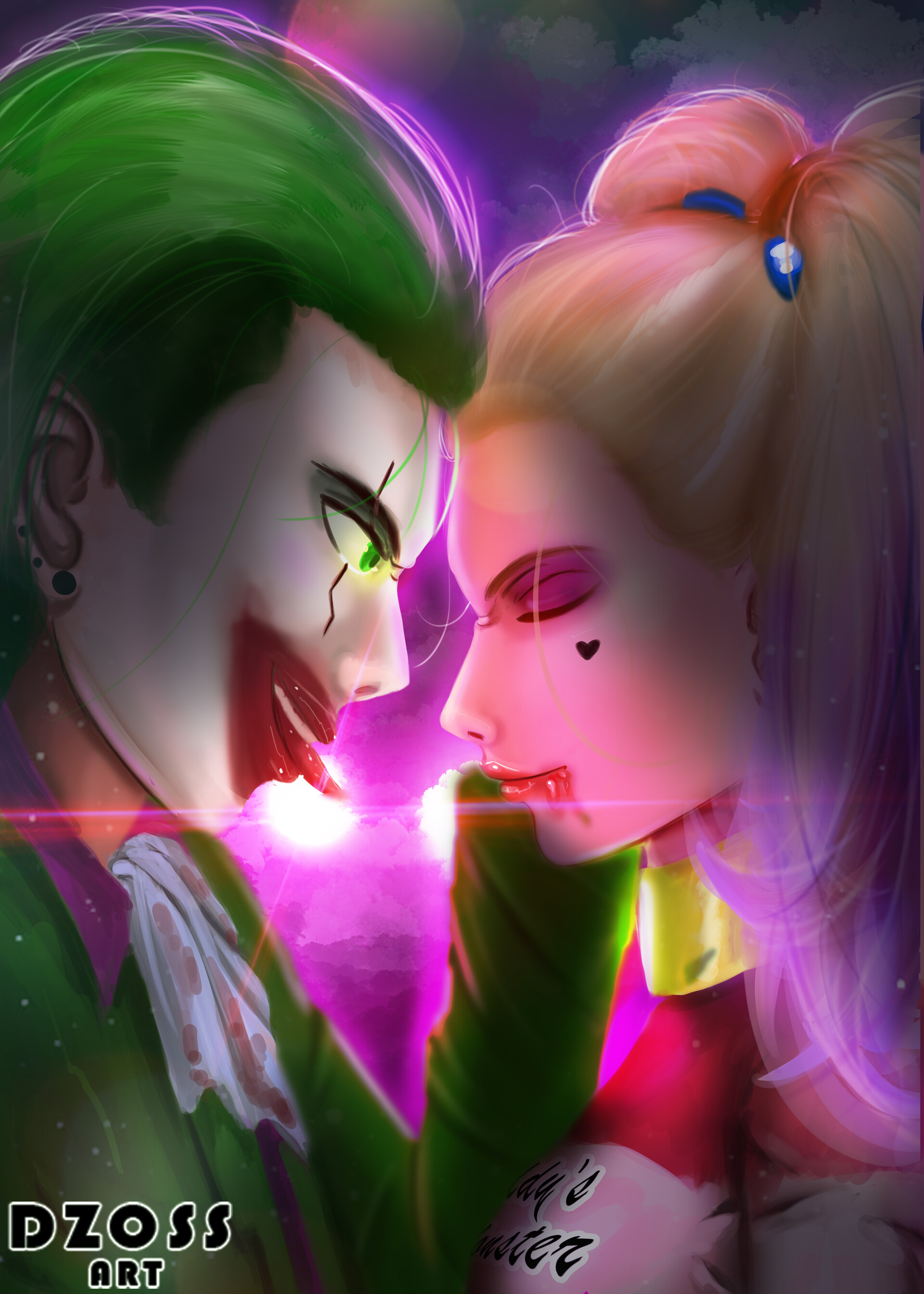 Artstation Joker Harley Quinn Dzoss Art