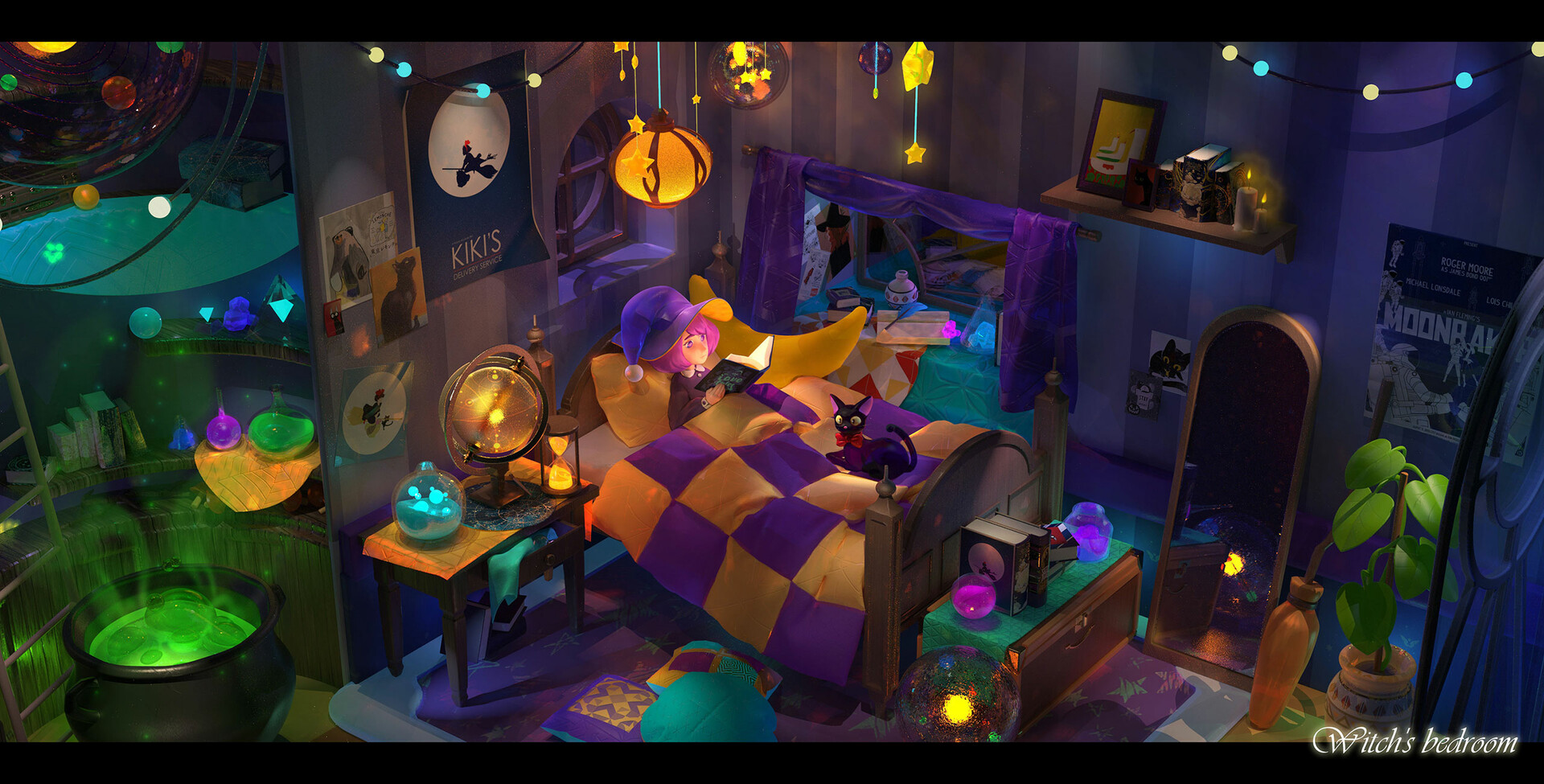 ArtStation Witch's bedroom