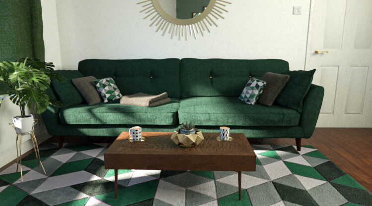3d Emerald Green Mustard Teal Sofa, Green Couch Living Room