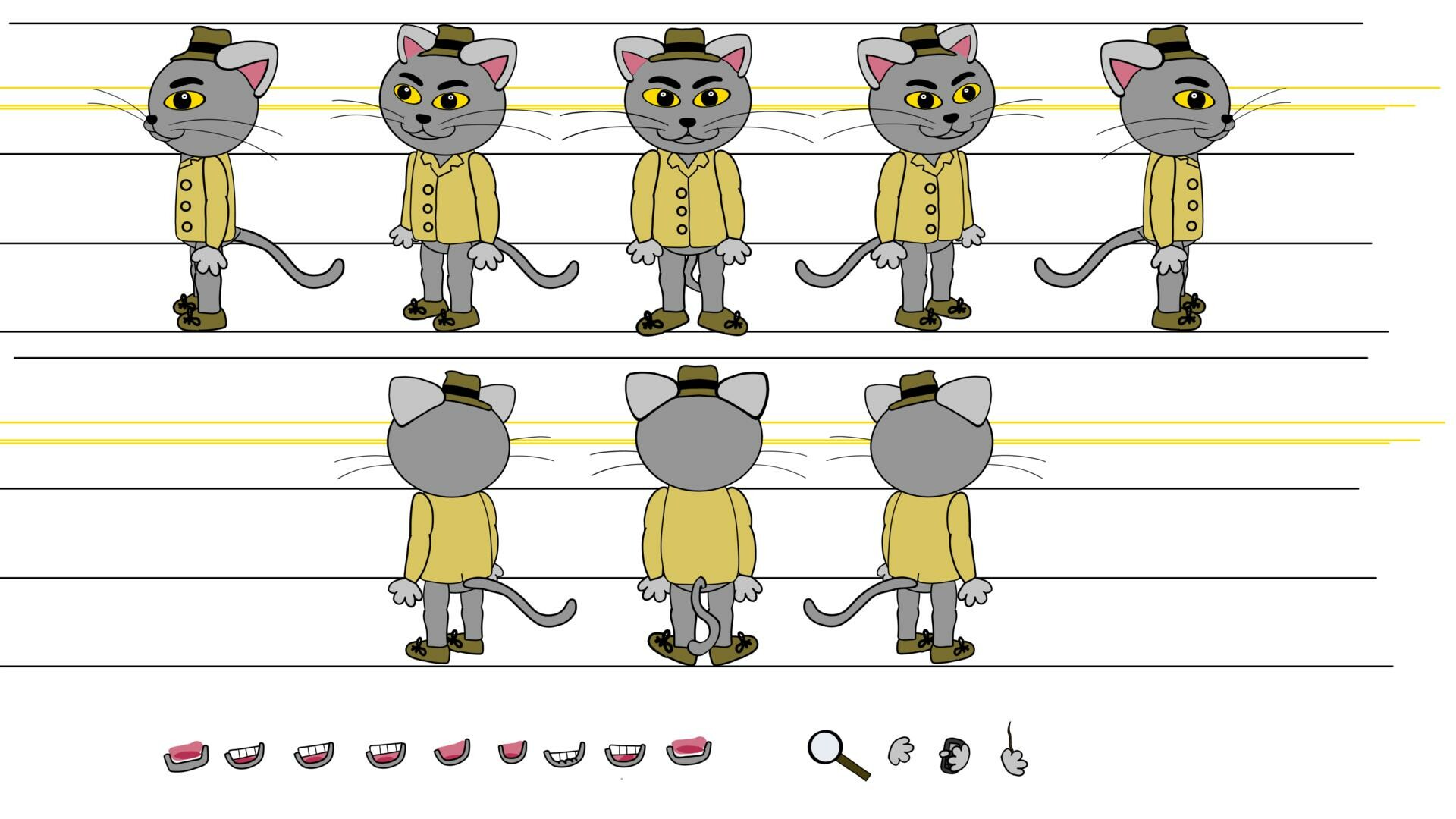 Artstation Curiosity The Detective Cat 2d Animation Tara
