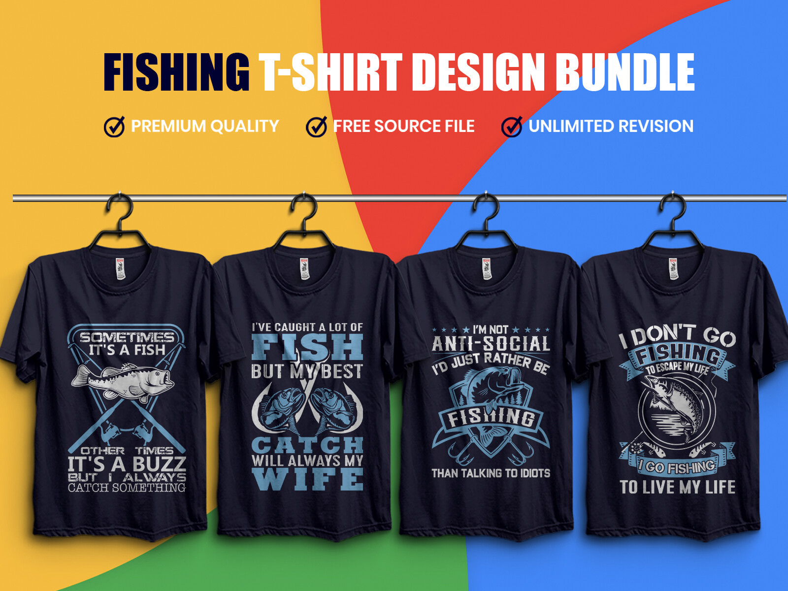 ArtStation - Best Fishing T Shirt Design Bundle