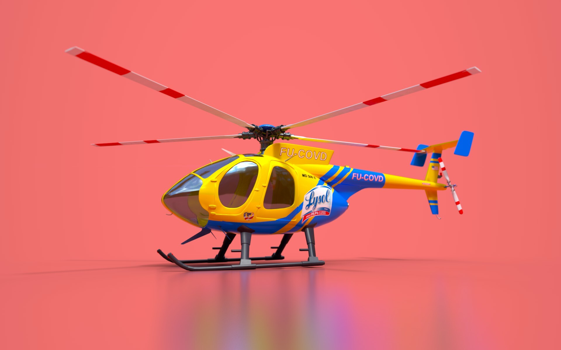 ArtStation Lysol Helicopter MD 500E