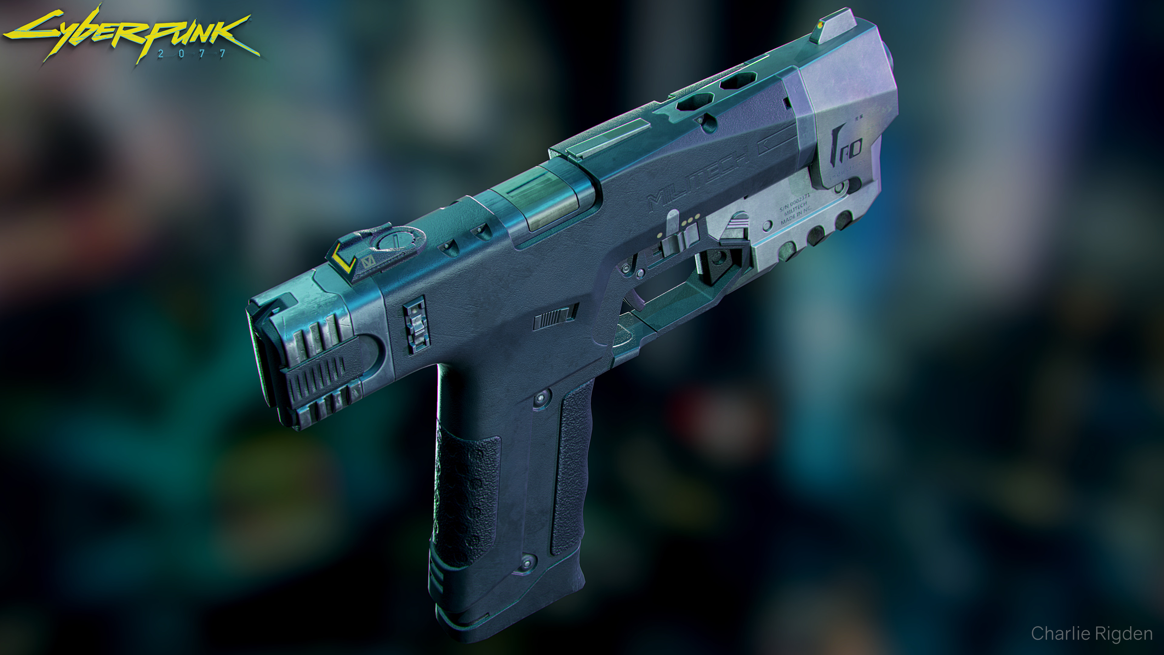 Artstation Cyberpunk 2077 Fan Art Militech Pistol Charlie Rigden