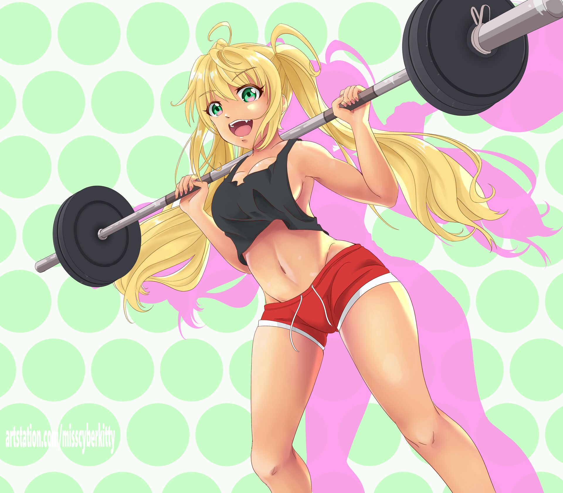 Artstation Dumbbell Nan Kilo Moteru Hibiki Sakura Jessica B