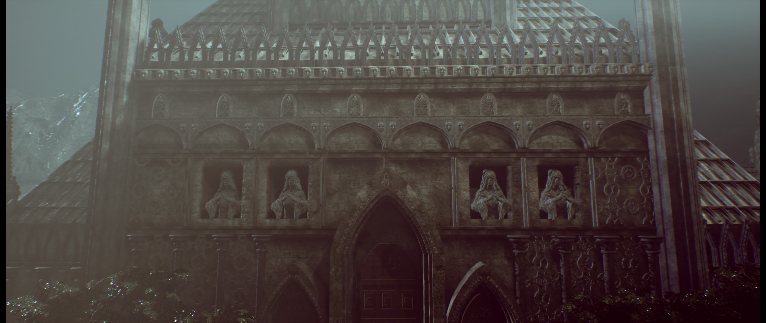 Close up of the First Cathedrals detail.
