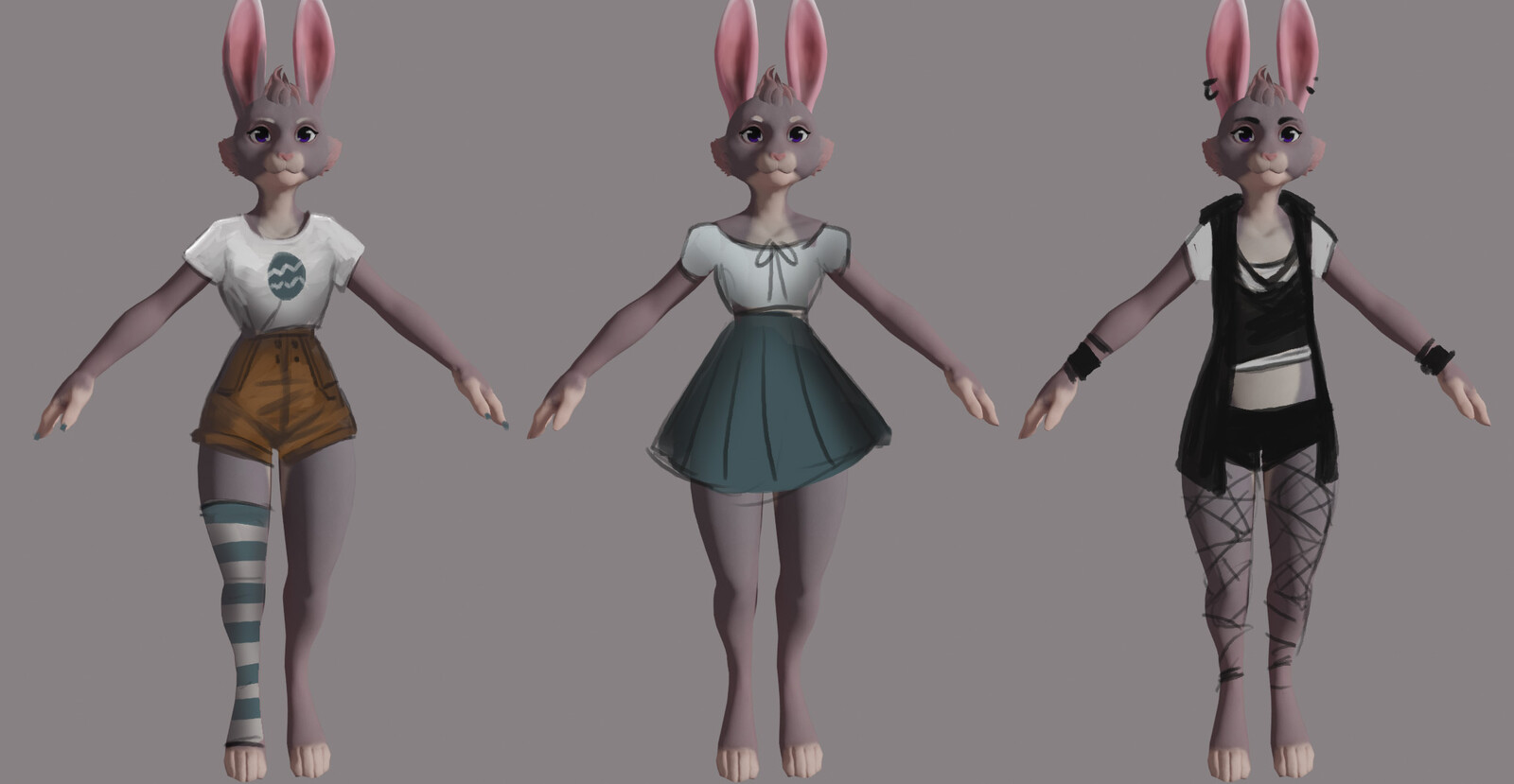 Some clothing ideas if users feel like doing a zootopia style mod