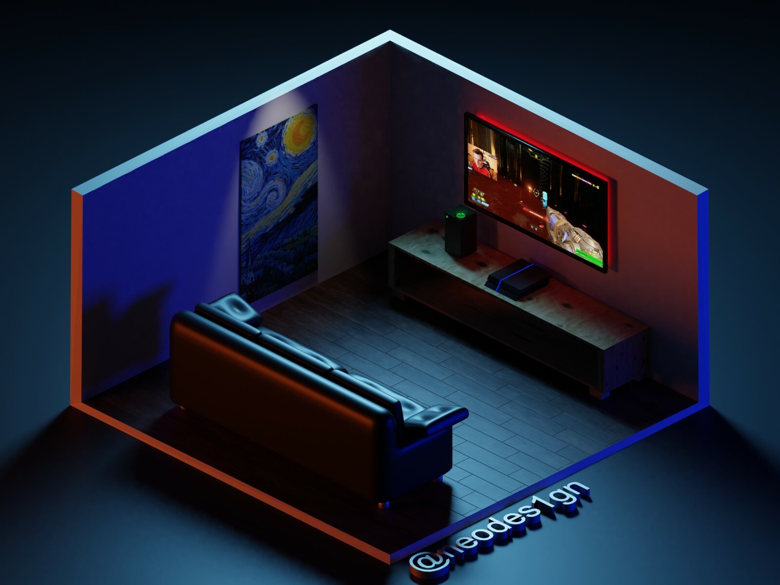 Artstation Gaming Setups 3d Low Poly Models Neo Design Gaming setups | 3d models 🔵 on instagram: gaming setups 3d low poly models neo