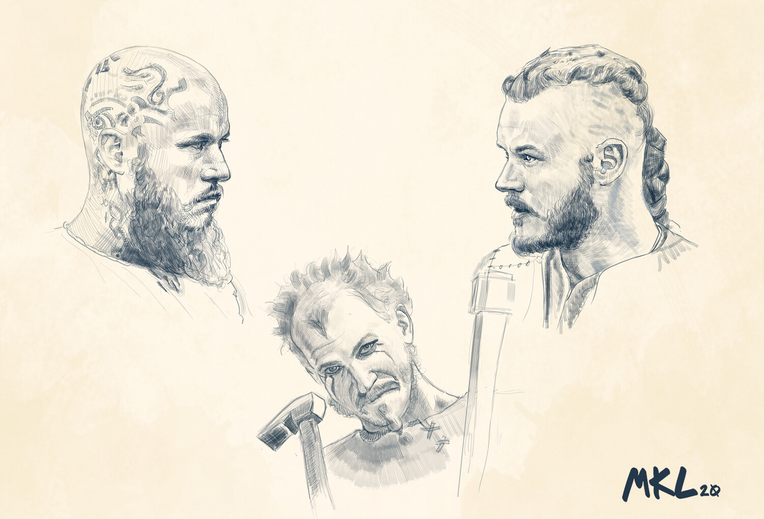 Vikings quick sketches