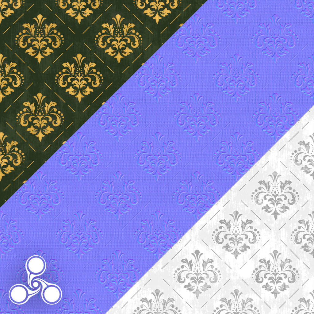 Download Tetranome Kyle Hall Gilded Floral Wallpaper