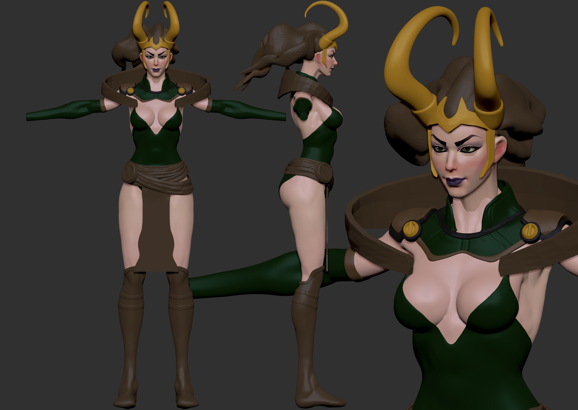 Mike Adrian Pring Marvel Lady Loki Work In Progress