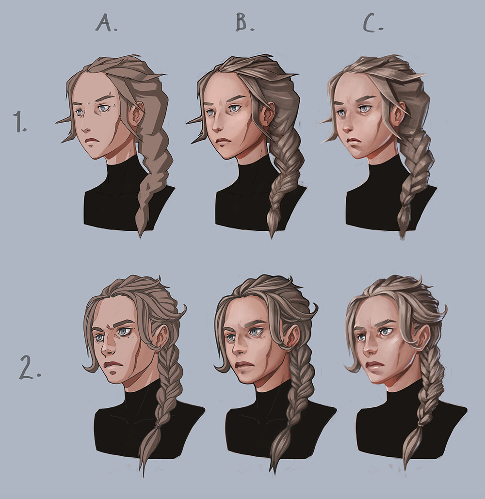 Style variations with two different drawing styles and three rendering options.