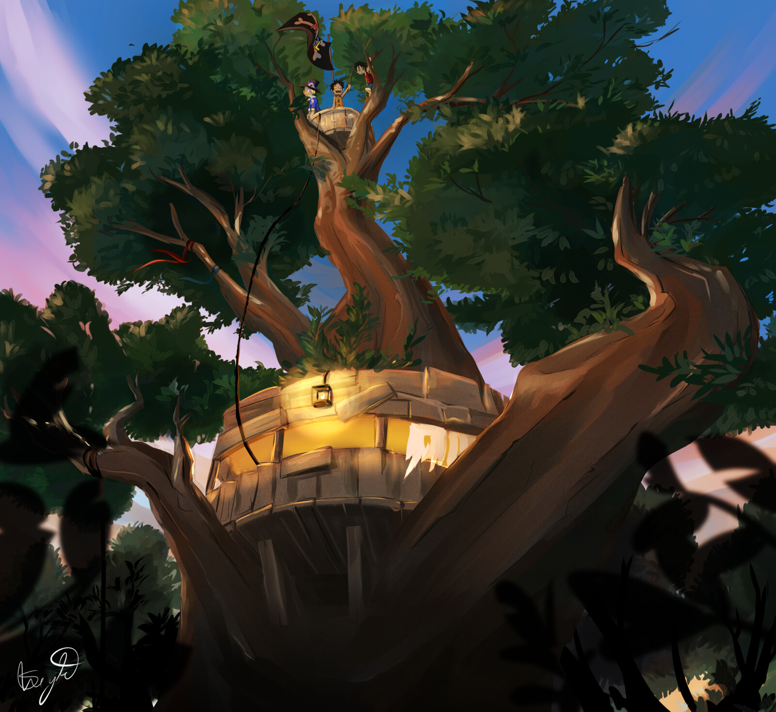 Artstation Waving Flag Dawn Island Sheyla Nogueira